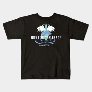 Surf City, Huntington Beach Kids T-Shirt